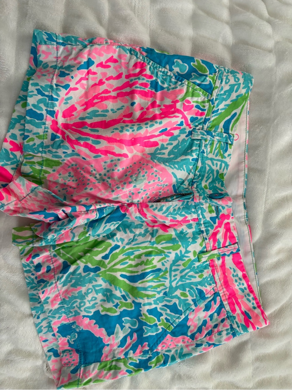 Lilly Pulitzer Neon Coral Reef Print Shorts